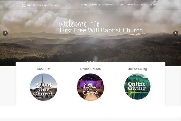 Blessing theme site design template sample