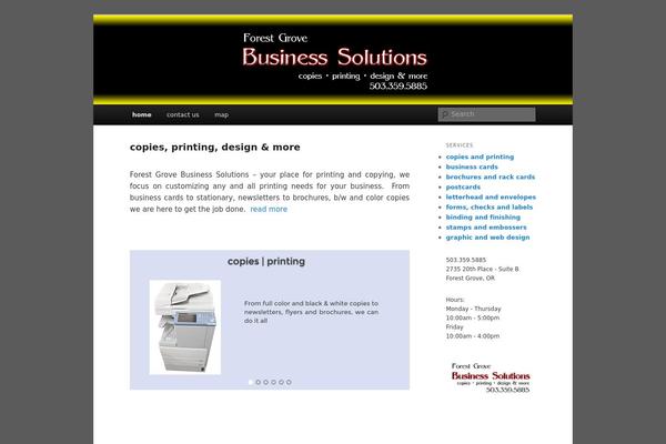 Twenty Eleven theme site design template sample