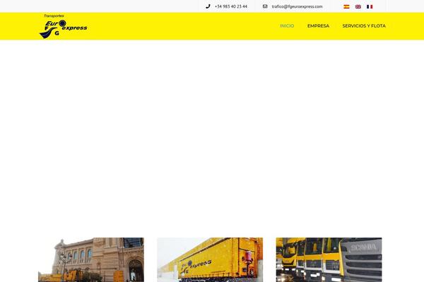 Transport-child theme site design template sample