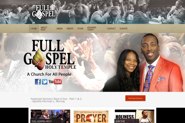 Churchope theme site design template sample