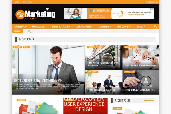 Newscode theme site design template sample