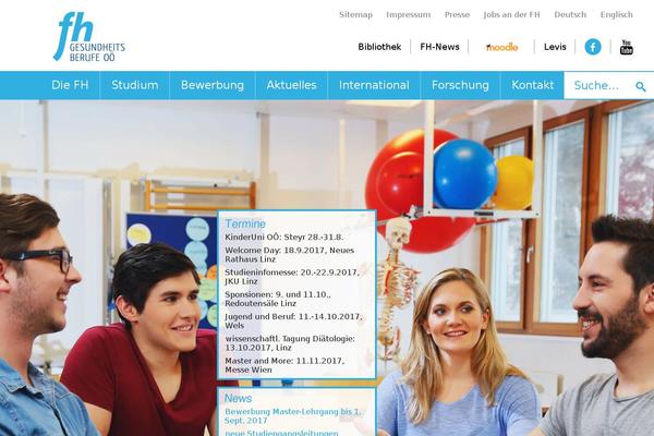 fh-gesundheitsberufe.at site used Fh