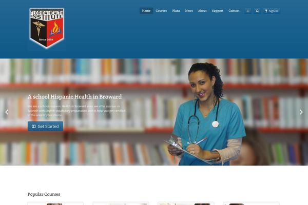 Academy theme site design template sample