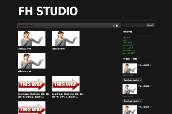 Videozoom theme site design template sample
