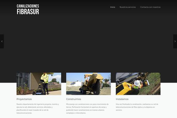 Construction theme site design template sample