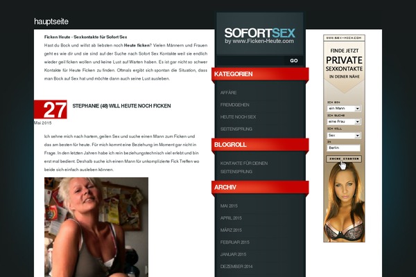 Fluida theme site design template sample