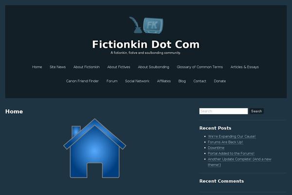 fictionkin.com site used Cobalt Blue