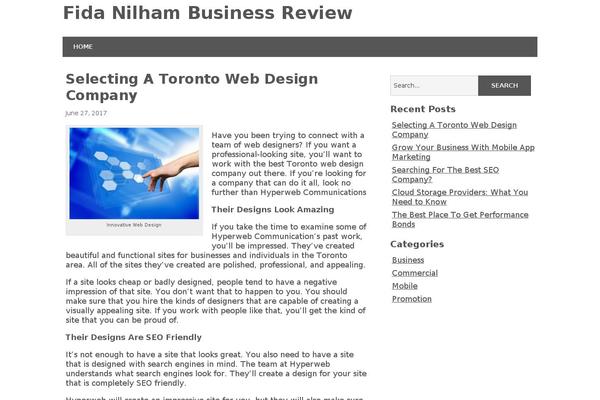 Minimize theme site design template sample