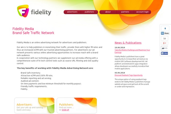 fidelity theme websites examples
