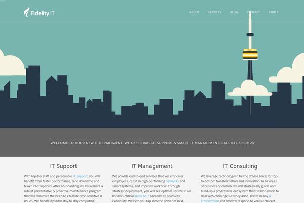 Renovatio theme site design template sample