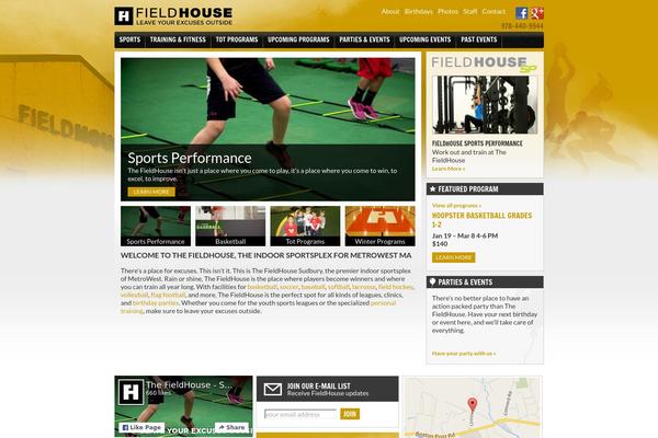 fieldhousesudbury.com site used Ymtheme