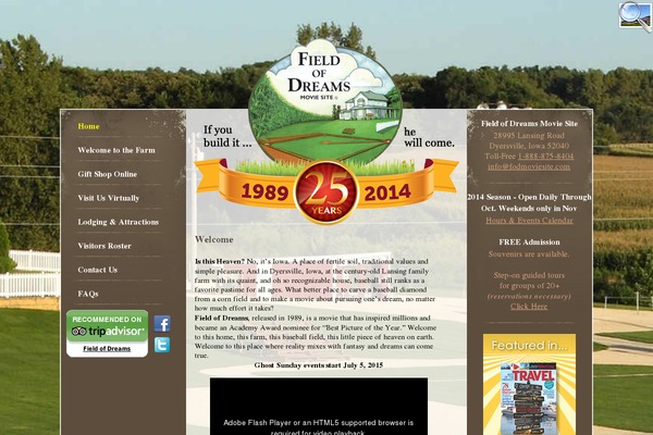 fieldofdreamsmoviesite.com site used Fod