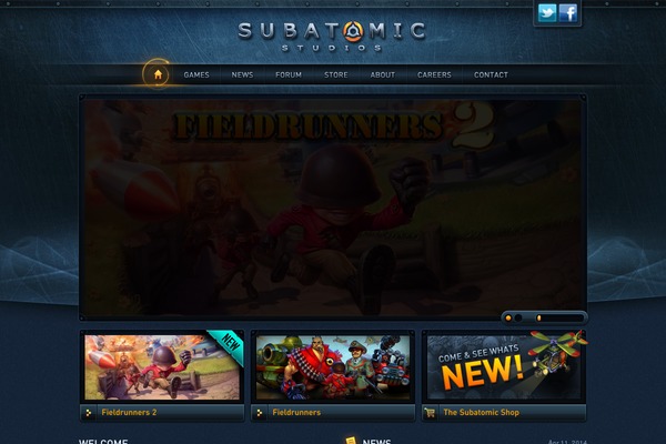 fieldrunners.com site used Subatomic-theme