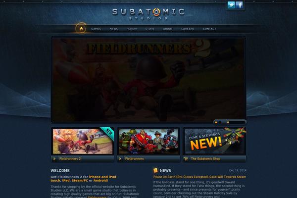 fieldrunners2.com site used Subatomic-theme