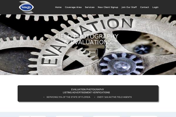 Velocity theme site design template sample