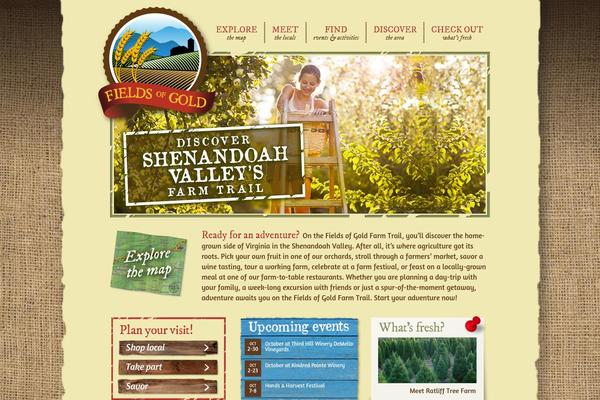 fieldsofgold.org site used Fieldsofgold