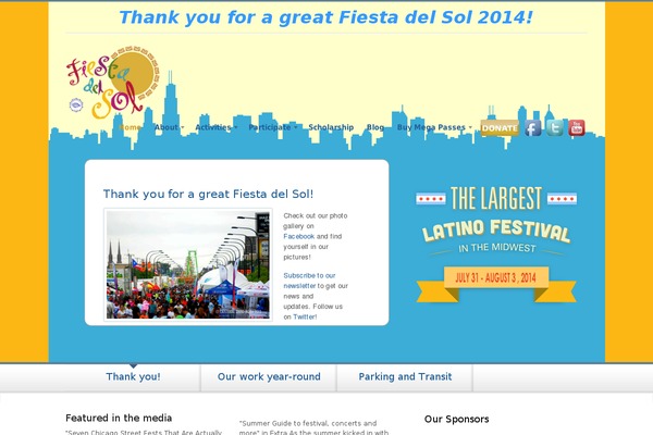 Big-event theme site design template sample