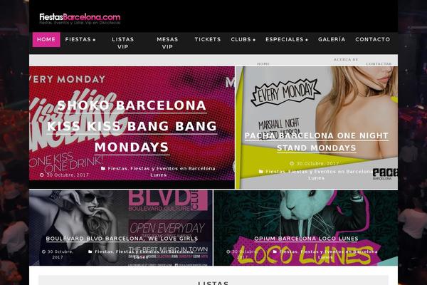 Valenti theme site design template sample