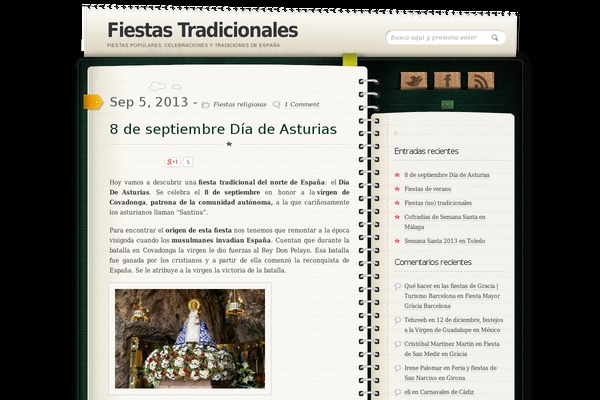 Diary theme site design template sample