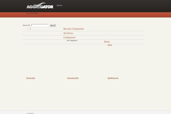 Aggregator theme site design template sample
