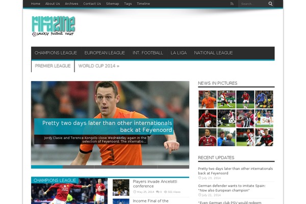 Jarida theme site design template sample