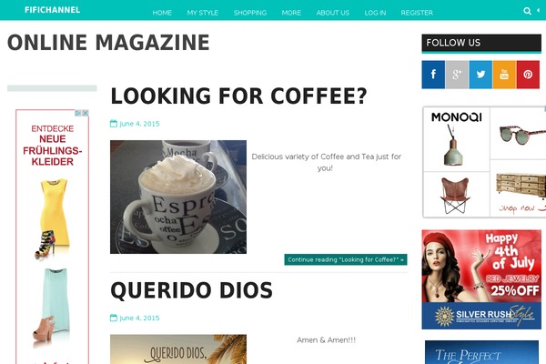 Graceful theme site design template sample