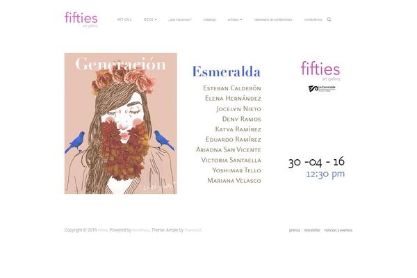 Ample theme site design template sample