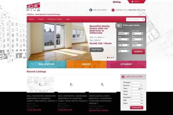 fiftyfive.cz site used Openhouse_multilingual