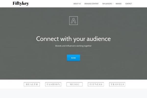 Parallax-one theme site design template sample