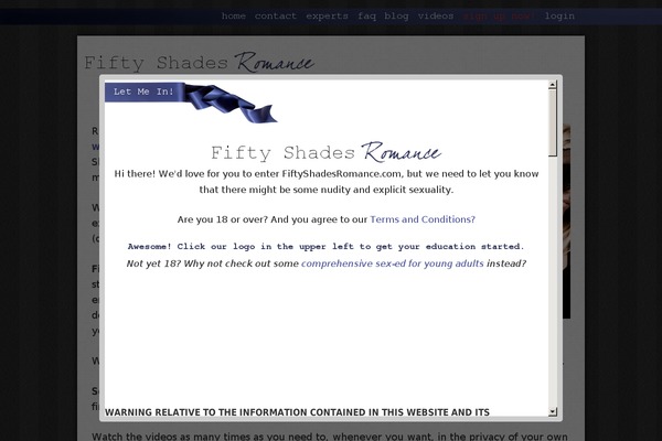 fiftyshadesromance.com site used Suffusion