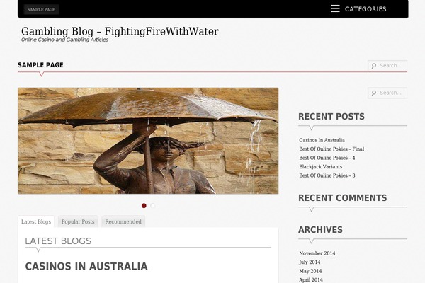 fightingfirewithwater.com site used Supernova