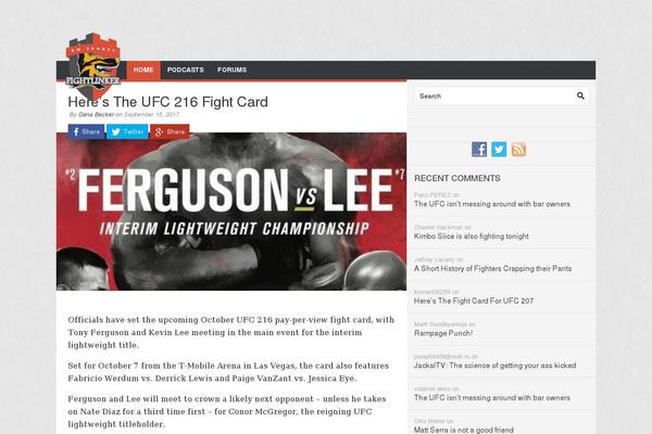 fightlinker.com site used Rmstheme