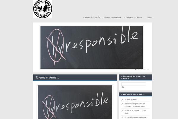 The Blog theme site design template sample