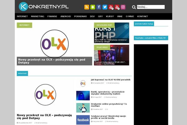 Iconic One theme site design template sample