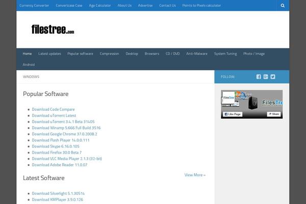 Hueman theme site design template sample