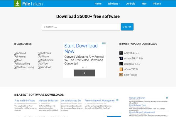 Iconic One theme site design template sample