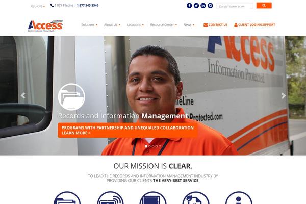Roots theme site design template sample