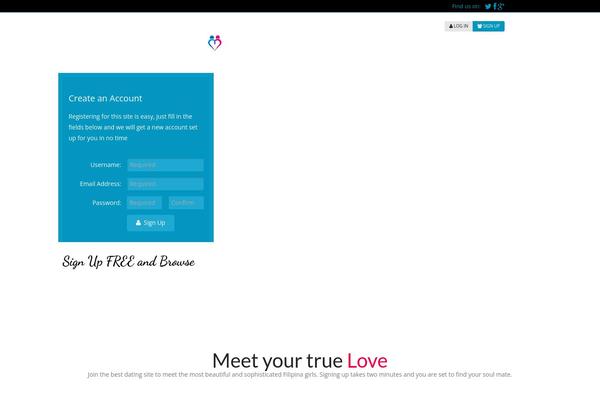 Sweetdate theme site design template sample