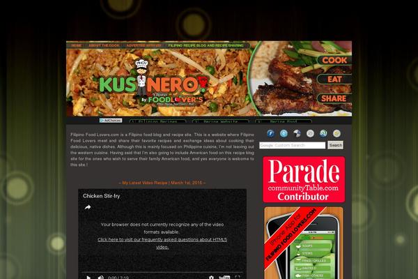 filipino-food-lovers.com site used Igames