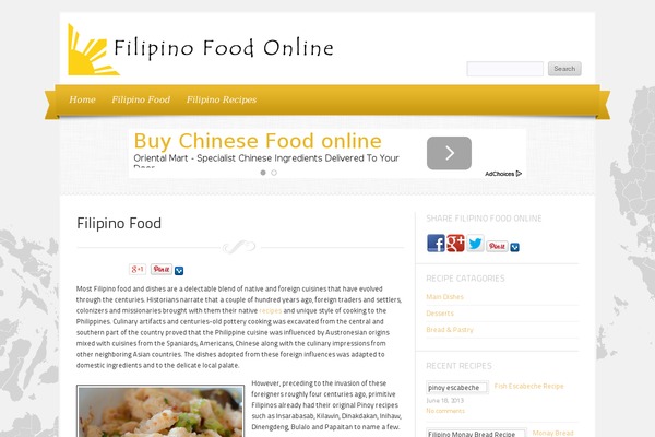 Delicacy theme site design template sample