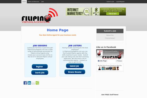 Jobroller theme site design template sample