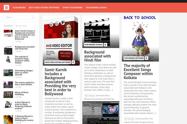 Bayside theme site design template sample