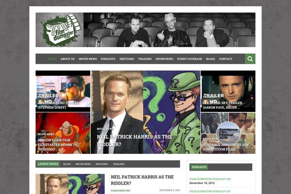 Storm theme site design template sample