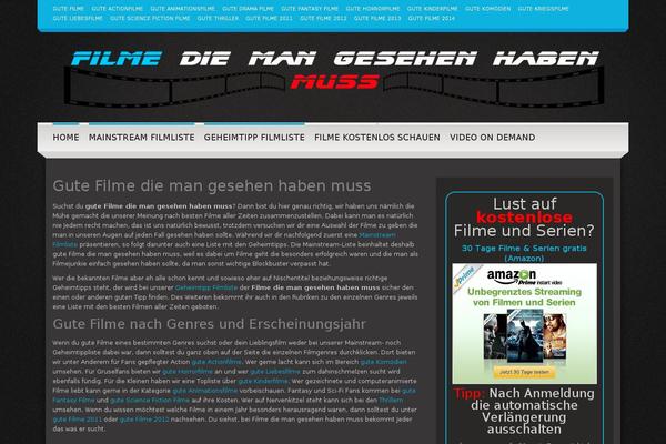 Bueno theme site design template sample