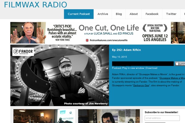 Radiate theme site design template sample