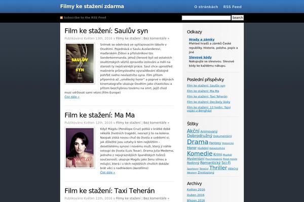 ColdBlue theme site design template sample