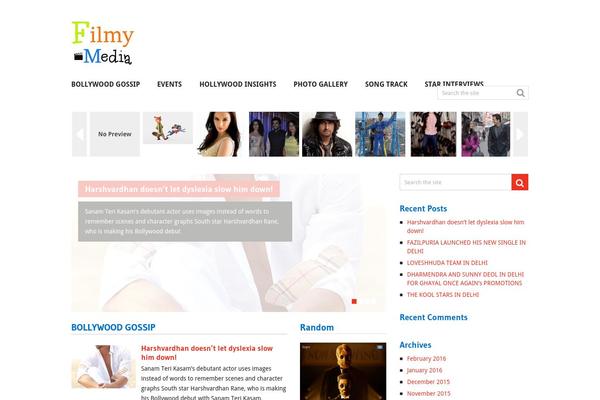 Frontpage theme site design template sample