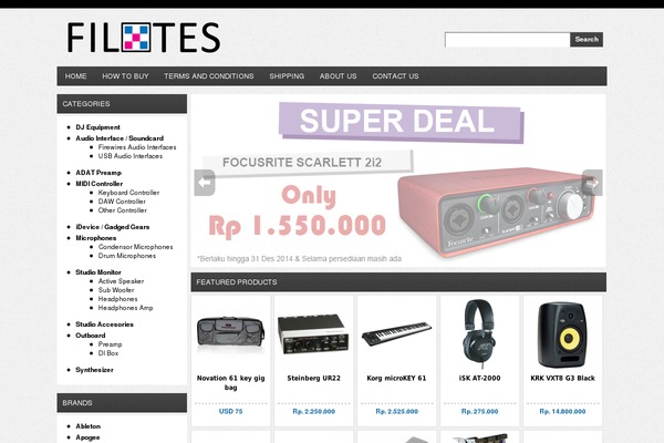 filotes.com site used Distorsi