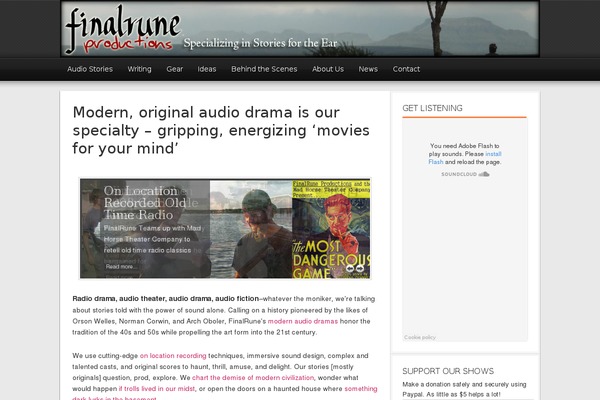 Magazine theme site design template sample