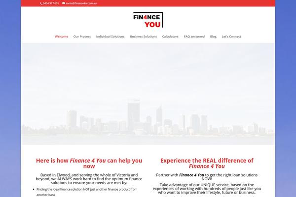 Divi theme site design template sample